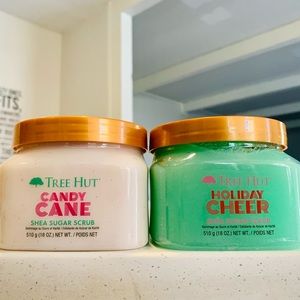 Ships tomorrow! Tree Hut Holiday Cheer and Candy Cane Scrubs 18 oz